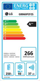 Chladnička s mrazničkou LG GBB60PZFZS nerez
