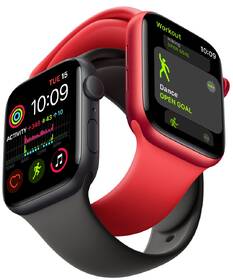 Chytré hodinky Apple GPS 44mm pouzdro z vesmírně šedého hliníku - černý sportovní náramek 

 obrázek produktu 2 z 2