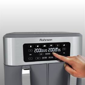 Fritéza horkovzdušná Rohnson R-2844 - 2x 4,25 l 

 obrázek produktu 6 z 11