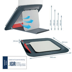 Podstavec pro notebooky Leitz ERGO Cosy šedý

 obrázek produktu 4 z 10