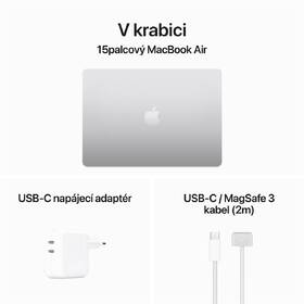 Notebook Apple MacBook Air 15" M3 10-GPU 8GB 256GB - Silver CZ 

 obrázek produktu 8 z 8