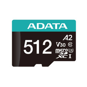 Paměťová karta ADATA MicroSDXC 512GB UHS-I (100R/80W) + adaptér 

 obrázek produktu 1 z 2