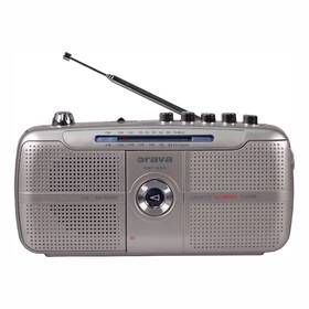 Radiomagnetofon Orava RMF-690 šedá barva
