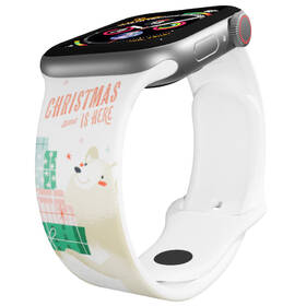 Řemínek Mi-Band na Apple Watch 42/44/45/49 mm - motiv Vánoce jsou tady, bílý 

 obrázek produktu 2 z 3