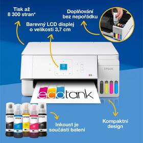 Tiskárna multifunkční Epson EcoTank L3366 bílá

 obrázek produktu 3 z 16