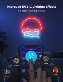 LED pásek Govee Neon 2 MATTER, 5m, RGBIC 

 obrázek produktu 2 z 12