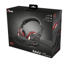 Headset Trust GXT 407 Ravu Illuminated černý

 obrázek produktu 8 z 8
