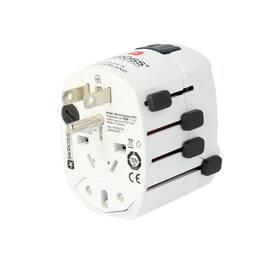 Cestovní adaptér SKROSS World, vč. adaptéru pro ostatní vidlice, univerzální bílý

 obrázek produktu 5 z 9