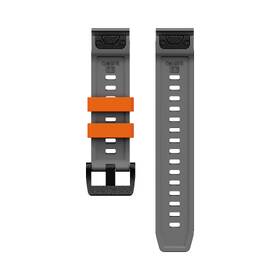 Řemínek Cubenest Premium Silicone Garmin QuickFit Band 22mm šedý/oranžový

 obrázek produktu 1 z 5