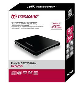 Externí DVD vypalovačka Transcend TS8XDVDS extra Slim Portable Writer černá

 obrázek produktu 3 z 3