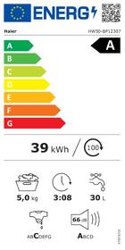 Pračka Haier HW50-BP12307-S bílá barva

