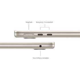 Notebook Apple MacBook Air 13" M3 8-GPU 8GB 256GB - Starlight CZ 

 obrázek produktu 6 z 8
