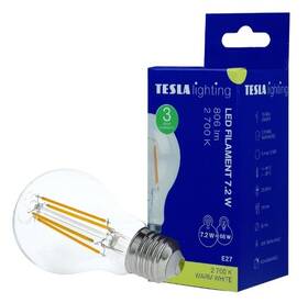 Žárovka LED Tesla Lightning filament klasik E27, 7,2W, teplá bílá 

 obrázek produktu 2 z 3
