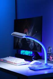 Stolní LED lampička IMMAX GAMER RGB, Qi nabíjení černá

 obrázek produktu 4 z 8