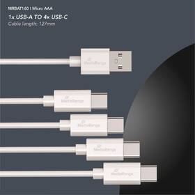 Baterie nabíjecí MediaRange MRBAT160, USB-C Li-Ion baterie Micro AAA, 1,5V, 500 mAh (4 ks) stříbrná/modrá

 obrázek produktu 4 z 4