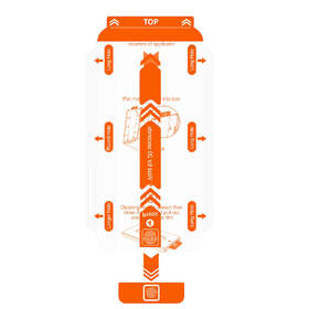 Tvrzené sklo Mobile Origin Orange Screen Guard Spare Glass na Apple iPhone 12/12 Pro 

 obrázek produktu 1 z 4