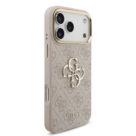 Kryt na mobil Guess PU Leather 4G Metal Logo Gold Frame MagSafe na Apple iPhone 17 Pro Max růžový

 obrázek produktu 3 z 7