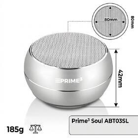 Přenosný reproduktor Prime3 ABT03 Soul stříbrný

 obrázek produktu 1 z 1