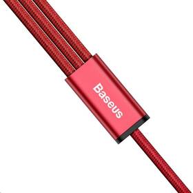 Kabel Baseus Rapid Series 3v1, USB/Micro USB, Lightning, USB-C, 1,2m červený

 obrázek produktu 4 z 4