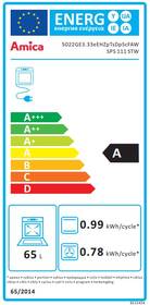 Kombinovaný sporák Amica SPS 111 STW bílá barva
