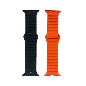 Řemínek Celly magnetický na Apple Watch 42/44/45 mm černý/oranžový

 obrázek produktu 1 z 4