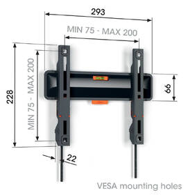 Držák TV Vogel’s TVM 3203 pevný, pro úhlopříčky 19" až 50", nosnost 30 kg černý

 obrázek produktu 1 z 9