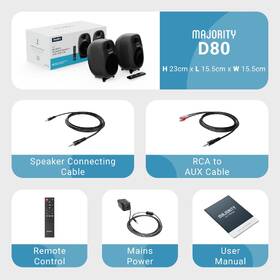 Reproduktory Majority D80 Bookshelf (2ks) černý

 obrázek produktu 4 z 4