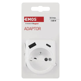 Rozbočovací zásuvka EMOS 1x USB, 1x USB-C, 1x zásuvka bílá

 obrázek produktu 3 z 4