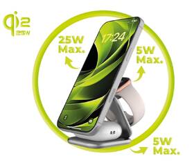 Bezdrátová nabíječka Mobile Origin 3in1 Qi2 25W UltraSlim PW36 stříbrná

 obrázek produktu 5 z 11