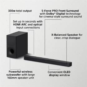Soundbar Sony HT-S400 černý

 obrázek produktu 14 z 20
