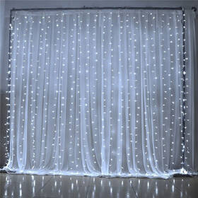 Vánoční osvětlení ColorWay vnitřní, 300 LED, 3× 3m, 220–240V AC, studená bílá 

 obrázek produktu 8 z 18