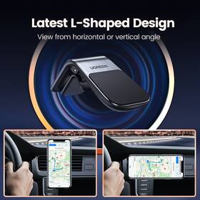 Držák na mobil UGREEN Waterfall-Shaped Air Vent černý/stříbrný

 obrázek produktu 6 z 9