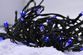 Vánoční osvětlení Solight 20 LED, 2m, řetěz, 3xAA, modré světlo, zelený kabel 

 obrázek produktu 1 z 3