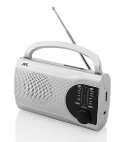 Radiopřijímač JVC RA-E321S stříbrná barva
