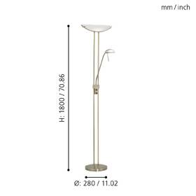 Stojací lampa Eglo Baya bronzová

 obrázek produktu 2 z 4