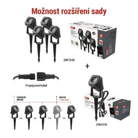 Venkovní svítidlo EMOS GoSmart, 1,5 W, rozšiřující sada RGB (1 ks) černé

 obrázek produktu 9 z 9