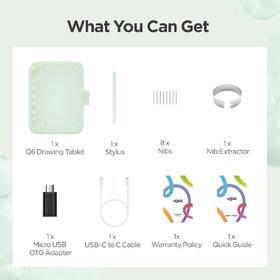 Grafický tablet UGEE Q6 mentolový

 obrázek produktu 8 z 8