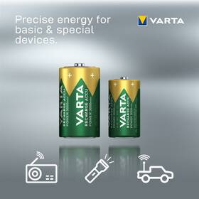Baterie nabíjecí Varta Recharge Accu Power 2 C (HR14), 3000 mAh (2 ks) 

 obrázek produktu 4 z 4