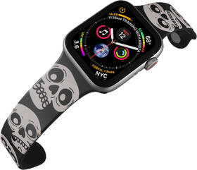 Řemínek Mi-Band na Apple Watch 42/44/45/49 mm - motiv Lebky, černý 

 obrázek produktu 3 z 3
