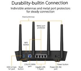 Router Asus TUF-AX4200 černá barva
