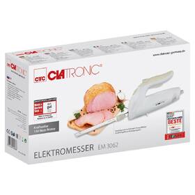 Elektrický nůž Clatronic EM 3062 bílý

 obrázek produktu 4 z 5