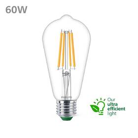Žárovka LED Philips 60W, filament, ST64, E27, teplá bílá 

 obrázek produktu 2 z 3
