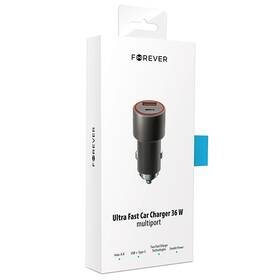 Adaptér do auta Forever Core, 1x USB QC 3.0, 1x USB-C PD 36W černý

 obrázek produktu 3 z 3