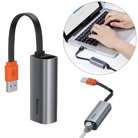 Síťová karta Baseus Steel Cannon USB, USB-C/RJ45 šedá

 obrázek produktu 2 z 7