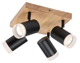 Bodové svítidlo Rabalux Toras 73124 černé/dřevo

 obrázek produktu 2 z 6