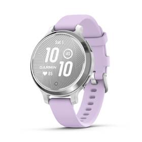 Chytré hodinky Garmin Lily 2 Active - Silver / Purple Jasmine Silicone Band 

 obrázek produktu 1 z 9