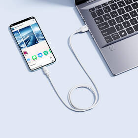 Kabel Baseus Silky USB/USB-C, 100W, 1m bílý

 obrázek produktu 4 z 7