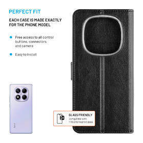 Pouzdro na mobil flipové FIXED Opus na Xiaomi Redmi Note 14 Pro 4G černé

 obrázek produktu 2 z 7