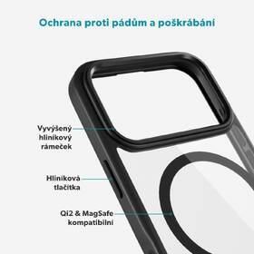Kryt na mobil Epico Hero Pro Mag+ na Apple iPhone 17 Pro Max černý/průhledný

 obrázek produktu 3 z 5