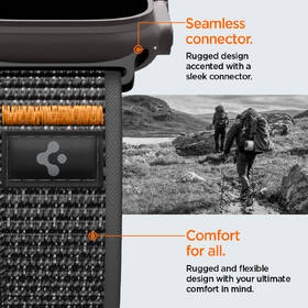 Řemínek Spigen Athlex Air 2 Active na Apple Watch 49mm/46mm/45mm/44mm černý/oranžový

 obrázek produktu 9 z 10